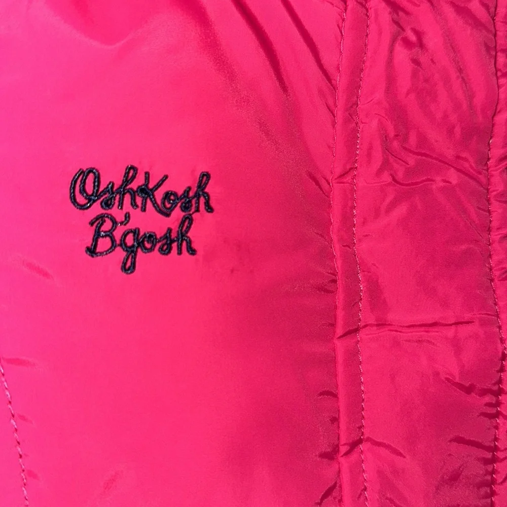OshKosh B gosh Pink girls embroidered puffer coat‎ size 4